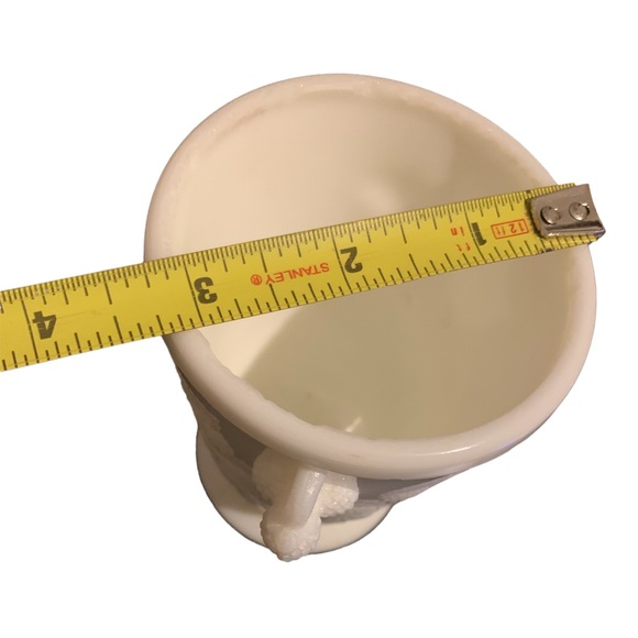 Antique EAPG Hobbs Brockunier MILK GLASS Spooner BLACKBERRY PATTERN 1870 AQ UC. - Picture 15 of 16